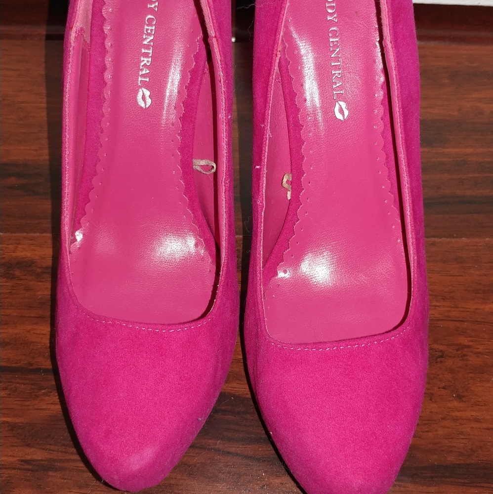 Pink high heels
